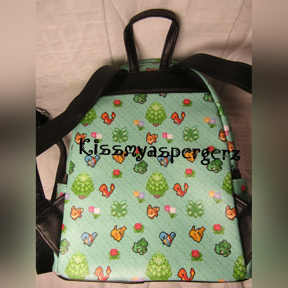 *Hard To Find* Loungefly 8-bit Pokémon mini backpack and matching wallet- GUC! - Picture 3 of 10